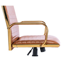 Hamel Tan Faux Leather Office Chair