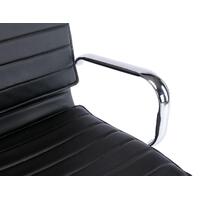 Hamel Black Faux Leather Office Chair