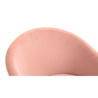 Kierra Pink Velvet Office Chair