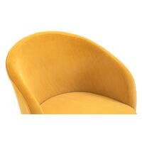 Kierra Yellow Velvet Office Chair