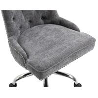 Will Grey Linen Fabric Office Chair