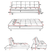 Vivien Sofa Bed - Light Grey