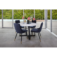 Zodiac Marble Effect Round Dining Table