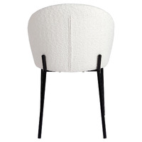 Stella Boucle Dining Chairs, Ivory Set of 2