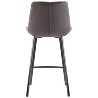 Delphi Suede Barstools, Charcoal Set of 2