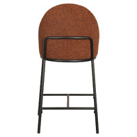 Avigail Boucle Barstools, Terracotta Set of 2