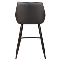Toby Faux Leather Barstools, Black Set of 2