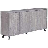 Casey 3 Door 1 Drawer Buffet Table Grey Oak