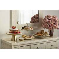Mother of Pearl Inlay Console Table Cream/Natural