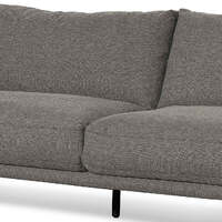 Memphis 4 Seater Right Chaise Fabric Sofa - Graphite Grey