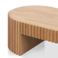 Francesca 1.3m Oval Coffee Table, Natural Oak