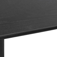 Bomen Wooden Console Table, Full BlacK