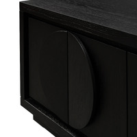 Chloe 2m Entertainment TV Unit - Textured Espresso Black