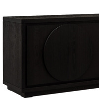 Chloe 2m Buffet Unit - Textured Espresso Black