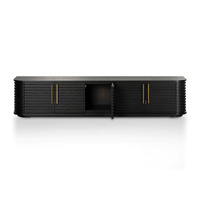 Nicole TV Entertainment Unit - Textured Espresso Black