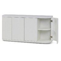 Cosmos 1.6m Veneer Top Buffet Unit - Full White