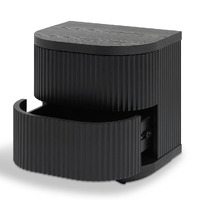 Cosmos Bedside Table - Full Black
