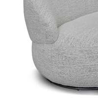 Elise Swivel Fabric Lounge Chair - Fog Grey