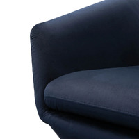 Blair Swivel Lounge Chair - Navy Velvet