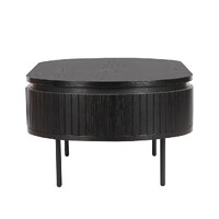 Nola 1.2m Wooden Coffee Table - Black