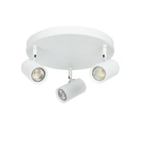 Brianna 3 Light Round Spot Light - White
