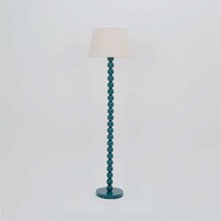 Pearl Orb Floor Lamp - Cyan