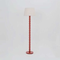 Pearl Orb Floor Lamp - Rust