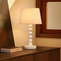 Pearl Orb Table Lamp - Whisper White