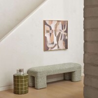 Hugo Side Table Green & Off White