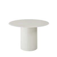 Rivello Round Dining Table, Matte Tofu