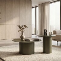 Juno Coffee Table, Matte Khaki