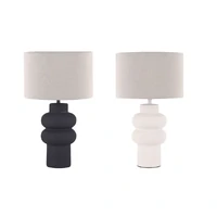 Isadora Ceramic Table Lamp, Matte White