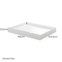 Bergen Single Over Double Bunk Bed with Shelves & Double Trundle