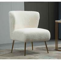 Tina Faux Lambskin Lounge Chair