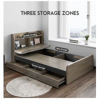 Normandy King Single Bed Frame with Storage