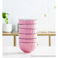 Pink Ceramic Dinnerware Set of 8