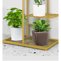 4 Tier Gold Metal  Plant Flowerpot Display Rack