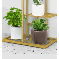 8Tier Gold Metal  Plant Flowerpot Display Rack