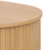 Danica 100cm Oval Coffee Table - Natural