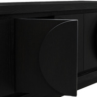Chloe 2m Entertainment TV Unit - Textured Espresso Black