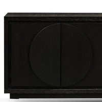Chloe 2m Buffet Unit - Textured Espresso Black