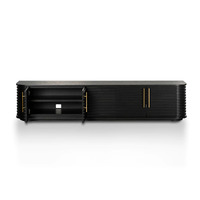 Nicole TV Entertainment Unit - Textured Espresso Black