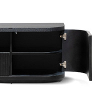 Cosmos 2m Veneer Top Entertainment TV Unit - Full Black