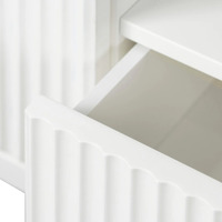 Cosmos 2m Veneer Top Entertainment TV Unit - Two Tone White