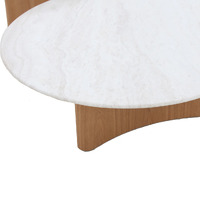 Laurie Nested Travertine Coffee Table - Natural