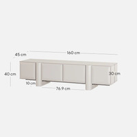 Artie 1.6m TV Entertainment Unit - Light Grey