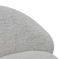 Elise Swivel Fabric Lounge Chair - Fog Grey