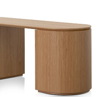 Koppar 1.77m Left Drawer Office Desk - Natural Oak