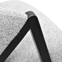 Charlie Fabric Armchair - Light Grey Fleck