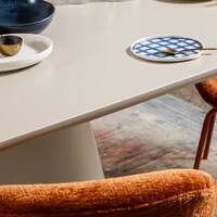 Laurance Dining Table, Putty
